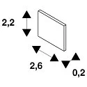 SLV end cap TRACK 48V standard, for surface-mounted track, white
