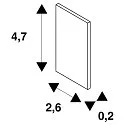 SLV end cap TRACK 48V low, for surface-mounted track, white