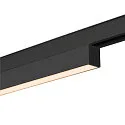 SLV LED Spot IN-LINE 22 TRACK 48V, 95°, 7,3W, CRI90, DALI, opal, IP20, 2700K, 540lm, schwarz/schwarz