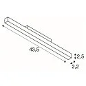 SLV track spot IN-LINE 44 TRACK 48V DARKLIGHT REFLECTOR DALI controllable IP20, black dimmable