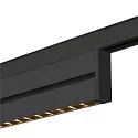 SLV track spot IN-LINE 46 TRACK 48V DARKLIGHT REFLECTOR Move DALI IP20, black dimmable