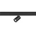 SLV LED Niedervolt-Schienen-Strahler NUMINOS® XS DALI 2, rund, 48V, 8.7W 4000K 20°, DALI dimmbar, schwenkbar, matt schwarz