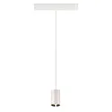 SLV LED Pendelleuchte NUMINOS® XS TRACK 48V, 20°, 8,7W, CRI90, DALI, IP20, 3000K, 730lm, weiß/chrom