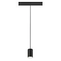 SLV pendant luminaire NUMINOS® XS 48V 55° for VDU workstation, DALI controllable IP20, black matt dimmable
