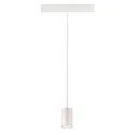 SLV LED Niedervolt-Schienen Pendelleuchte NUMINOS® XS, 48V, 8.7W 4000K 55°, DALI 2 dimmbar, matt weiß