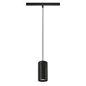 LED Pendelleuchte NUMINOS® S TRACK 48V, 40°, 16W, CRI90, DALI, IP20, 2700K, 970lm, schwarz/schwarz