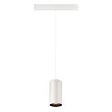 SLV LED Pendelleuchte NUMINOS® S TRACK 48V, 55°, 16W, CRI90, DALI, IP20, 3000K, 1030lm, weiß/schwarz