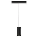 SLV LED Niedervolt-Schienen-Pendelleuchte NUMINOS® S DALI, 48V, 16W 4000K 55°, DALI 2 dimmbar, matt schwarz