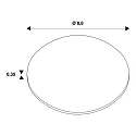 Frontring für LED Einbauleuchte UNIVERSAL DOWNLIGHT, rund, IP20, schwarz