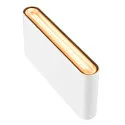 SLV LED Outdoor Wandaufbauleuchte OVAL 18 WL, 9,3W, 2700/3000K, 860lm, CRI80, IP65, weiß