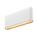 SLV LED Outdoor Wandaufbauleuchte OVAL 18 WL, 9,3W, 2700/3000K, 860lm, CRI80, IP65, weiß