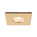 SLV Abdeckung UNIVERSAL DOWNLIGHT, für Downlight IP65, eckig, gold glänzend