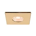 SLV Abdeckung UNIVERSAL DOWNLIGHT, für Downlight IP65, eckig, gold glänzend