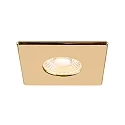 SLV Abdeckung UNIVERSAL DOWNLIGHT, für Downlight IP65, eckig, gold glänzend