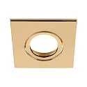 cover UNIVERSAL DOWNLIGHT IP20 square, swivelling, glossy, gold