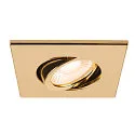 SLV Abdeckung MOVE für LED Einbauleuchte UNIVERSAL DOWNLIGHT PHASE, IP20 (Indoor), quadratisch, schwenkbar, gold glänzend