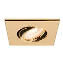 SLV Abdeckung MOVE für LED Einbauleuchte UNIVERSAL DOWNLIGHT PHASE, IP20 (Indoor), quadratisch, schwenkbar, gold glänzend