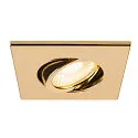 SLV Abdeckung MOVE für LED Einbauleuchte UNIVERSAL DOWNLIGHT PHASE, IP20 (Indoor), quadratisch, schwenkbar, gold glänzend