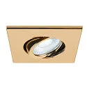 SLV Abdeckung MOVE für LED Einbauleuchte UNIVERSAL DOWNLIGHT PHASE, IP20 (Indoor), quadratisch, schwenkbar, gold glänzend