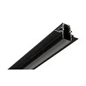 SLV Schienenabdeckung für Aufbauschiene tief und Einbauschiene TRACK 48V, 26mm, 2m, IP20, schwarz