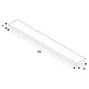 SLV cover TRACK 48V low, for surface-mounted track, for recessed track, white