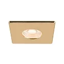 SLV Abdeckung UNIVERSAL DOWNLIGHT, für Downlight IP65, eckig, gold matt