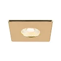 SLV Abdeckung UNIVERSAL DOWNLIGHT, für Downlight IP65, eckig, gold matt
