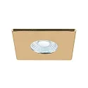 SLV Abdeckung UNIVERSAL DOWNLIGHT, für Downlight IP65, eckig, gold matt