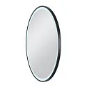SLV mirror with lighting TRUKKO 80 IP44, black, transparent dimmable
