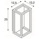 outdoor wall luminaire QUADRULO IP55, anthracite