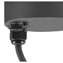 SLV LED Leuchtenkopf M-POL S POLEHEAD, 180°, 10W, 2700K, 700lm, CRI 80, IP65, entblendet, anthrazit