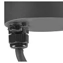 SLV LED Leuchtenkopf M-POL S POLEHEAD, 180°, 10W, 2700K, 700lm, CRI 80, IP65, entblendet, dimmbar, anthrazit