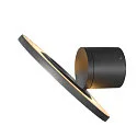 SLV LED Außenwandleuchte I-RING, IP65 IK05, Ø 24cm, 9.2W 3000K 670lm, dreh- und neigbar, schaltbar, anthrazit