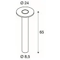 SLV outdoor floor lamp I-RING round, switchable, with diffuser, cardanic swivelling IP65, anthracite 