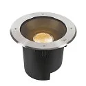 LED Bodeneinbauleuchte DASAR® XL SYM, IP67 IK10, 27W 3000K 2790lm 24°, neigbar, befahrbar, DALI dimmbar, Edelstahl, rund