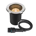 LED Bodeneinbauleuchte DASAR® L SYM, IP67 IK10, 19W 3000K 1950lm 24°, neigbar, befahrbar, DALI, Edelstahl, rund