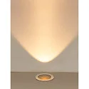 SLV floor recessed luminaire DASAR® L round, swivelling, DALI controllable, passable IP65 / IP67, stainless steel dimmable