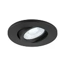 SLV LED Deckeneinbauleuchte UNIVERSAL DOWNLIGHT MOVE PHASE Set, 12x 1007090 und 1007091 Abdeckung, 38°, 8W, UGR, schwarz