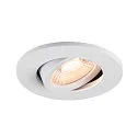 ceiling recessed luminaire UNIVERSAL DOWNLIGHT MOVE PHASE swivelling, set of 12 IP20, black dimmable