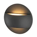 LED Außenwandleuchte LID II UP/DOWN, IP65 IK03, Ø 22cm, 28W 2700/3000K (CCT Switch) 1500lm 2x100°, dimmbar, starr, anthrazit
