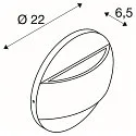 SLV LED Außenwandleuchte LID II UP/DOWN, IP65 IK03, Ø 22cm, 28W 2700/3000K (CCT Switch) 1500lm 2x100°, dimmbar, starr, anthrazit
