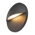 SLV LED Außenwandleuchte LID II SINGLE, IP65 IK02, Ø 22cm, 15W 2700/3000K (CCT Switch) 1500lm 100°, dimmbar, starr, anthrazit