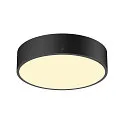 wall and ceiling luminaire MEDO® PRO 30 round, DALI controllable IP50, black dimmable