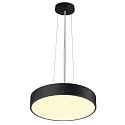 wall and ceiling luminaire MEDO® PRO 40 round, DALI controllable IP50, black dimmable
