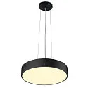 SLV LED Wand-/Deckenleuchte MEDO® PRO 40, rund, 110°, 19W, 3000/4000K, CRI 90, UGR <25, Dali, schwarz