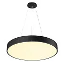 SLV wall and ceiling luminaire MEDO® PRO 60 round, DALI controllable IP50, black dimmable