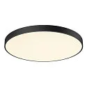 SLV ceiling luminaire MEDO® PRO 90 round, CCT Switch, UGR < 19 IP50, black dimmable