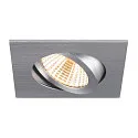 SLV Deckeneinbauring NEW TRIA® 68, quadratisch, IP20, aluminium