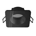Deckeneinbauring NEW TRIA® 68, quadratisch, IP65, inkl. Glas, schwarz