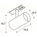 LED 1-Phasen Strahler NOBLO® SPOT DTW, IP20, 8.4W 2000-3000K 450lm 36°, CRi >90, Dim-to-Warm